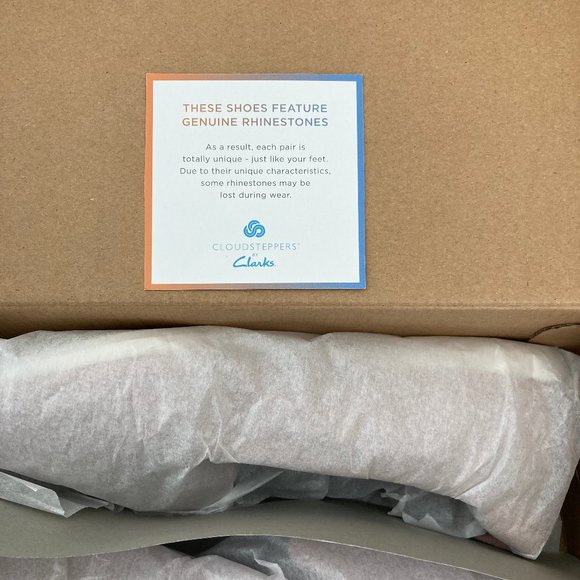 Clarks Cloudsteppers Carly Dream Sparkle Slip-On Sneaker/Loafer 7.5W NEW! - Picture 8 of 8